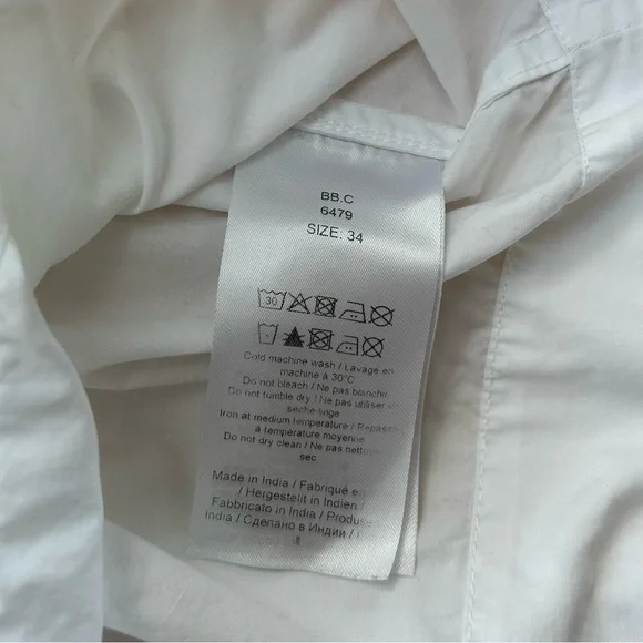 GANNI WHITE BOW BLOUSE - Picture 7 of 7